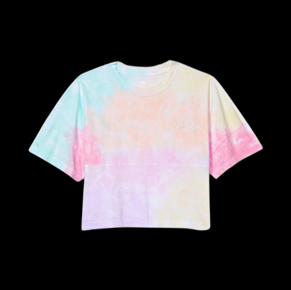 PINK Tie-dye Crop Tee shirt - Picture 4 of 6